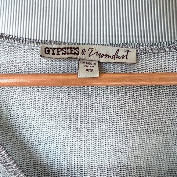 Striped Twist-Front Knit Top By Gypsies & Moondust  XS  Polyester/Rayon/Spandex - Picture 3 of 8